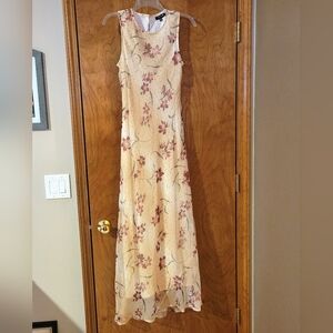 My Michelle Yellow Floral Long Maxi Dress
